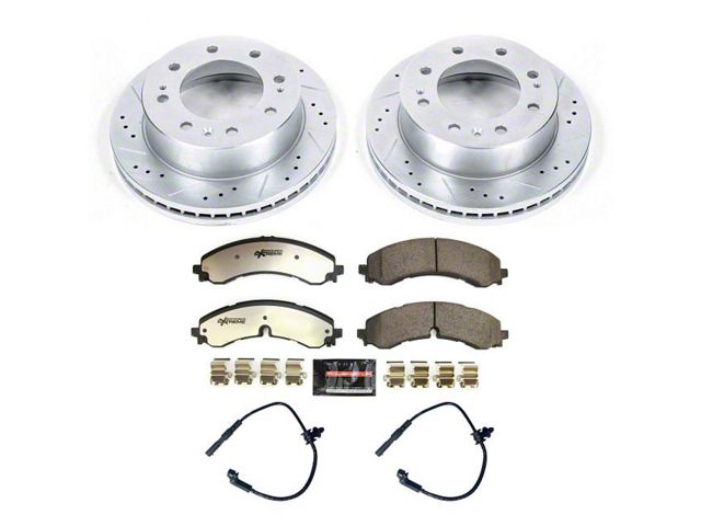 PowerStop Z36 Extreme Truck and Tow 8-Lug Brake Rotor and Pad Kit; Front (20-24 Silverado 2500 HD)