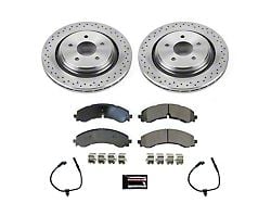 PowerStop OE Replacement 8-Lug Brake Rotor and Pad Kit; Rear (20-24 Silverado 3500 HD SRW)