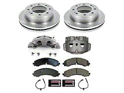 PowerStop OE Replacement 8-Lug Brake Rotor, Pad and Caliper Kit; Front (20-21 Silverado 3500 HD)