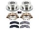 PowerStop OE Replacement 8-Lug Brake Rotor, Pad and Caliper Kit; Rear (11-19 Silverado 3500 HD DRW)