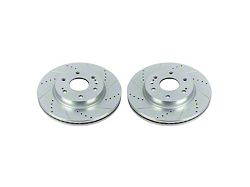 PowerStop Evolution Cross-Drilled and Slotted 6-Lug Rotors; Front Pair (21-25 Tahoe, Excluding Police)