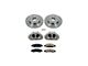 PowerStop OE Replacement 6-Lug Brake Rotor, Pad and Caliper Kit; Front (08-20 Tahoe Police)