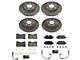 PowerStop OE Replacement 6-Lug Brake Rotor and Pad Kit; Front and Rear (21-24 Tahoe, Excluding Police)