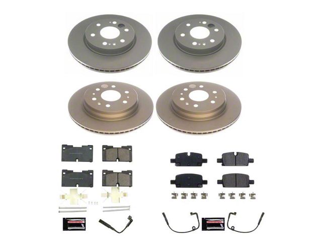 PowerStop Z17 Evolution Plus 6-Lug Brake Rotor and Pad Kit; Front and Rear (21-24 Tahoe, Excluding Police)