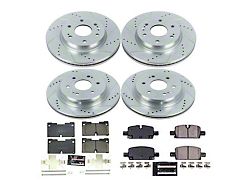 PowerStop Z23 Evolution Sport 6-Lug Brake Rotor and Pad Kit; Front and Rear (21-25 Tahoe, Excluding Police)