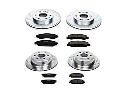 PowerStop Z23 Evolution Sport 6-Lug Brake Rotor and Pad Kit; Front and Rear (2007 Tahoe)