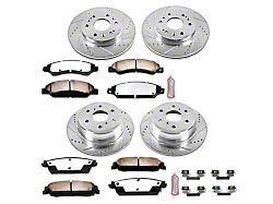 PowerStop Z36 Extreme Truck and Tow 6-Lug Brake Rotor and Pad Kit; Front and Rear (2007 Tahoe)