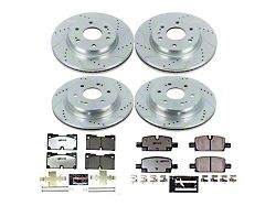 PowerStop Z36 Extreme Truck and Tow 6-Lug Brake Rotor and Pad Kit; Front and Rear (21-24 Tahoe, Excluding Police)