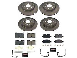 PowerStop OE Replacement 6-Lug Brake Rotor and Pad Kit; Front and Rear (21-25 Yukon)