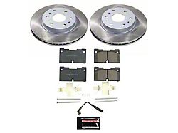 PowerStop Semi-Coated 6-Lug Brake Rotor and Pad Kit; Front (21-25 Yukon)