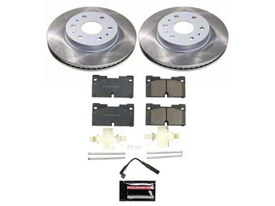 PowerStop Semi-Coated 6-Lug Brake Rotor and Pad Kit; Front (21-25 Yukon)