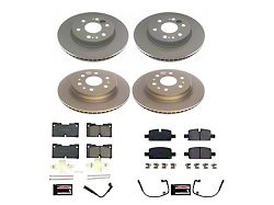 PowerStop Z17 Evolution Plus 6-Lug Brake Rotor and Pad Kit; Front and Rear (21-25 Yukon)