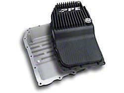 PPE Heavy-Duty Cast Aluminum Deep Transmission Pan; Black (15-22 Canyon w/ 8L90 Transmission)