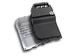 PPE Heavy-Duty Cast Aluminum Deep Transmission Pan; Brushed (15-22 Canyon w/ 8L90 Transmission)