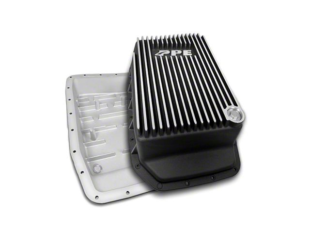 PPE Heavy-Duty Cast Aluminum Deep Transmission Pan; Brushed (09-17 F-150 w/ 6R80 Transmission, Excluding 15-17 5.0L)