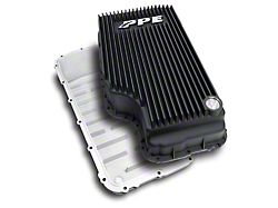 PPE Heavy-Duty Cast Aluminum Oil Pan; Black (20-22 6.7L Powerstoke F-350 Super Duty w/ 10R140 Transmission)