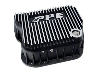PPE Heavy-Duty DEEP Aluminum Transmission Pan; Brushed (03-07 5.9L RAM 3500)