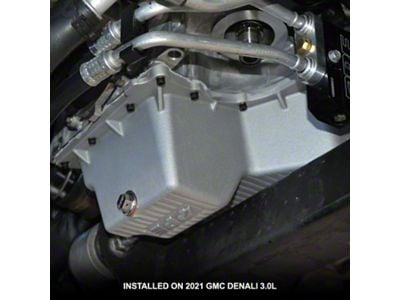 PPE Heavy-Duty Deep Cast Aluminum Engine Oil Pan; Raw (20-25 3.0L Duramax Sierra 1500)