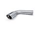 PPE 4-Inch Elbow Turn Out Exhaust Pipe with 5-Inch Polished Exhaust Tip; Stainless Steel (07-19 6.6L Duramax Sierra 2500 HD)