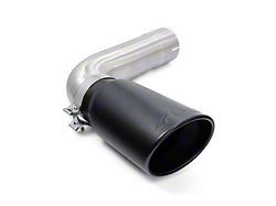 PPE 4-Inch Performance Exhaust Tailpipe with 5-Inch Exhaust Tip; Black (20-23 6.6L Duramax Sierra 2500 HD)