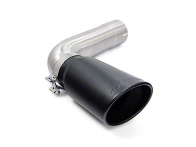 PPE 4-Inch Performance Exhaust Tailpipe with 5-Inch Exhaust Tip; Black (20-23 6.6L Duramax Sierra 2500 HD)