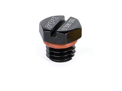 PPE Air Bleeder Screw; Black (11-16 6.6L Duramax Sierra 2500 HD)