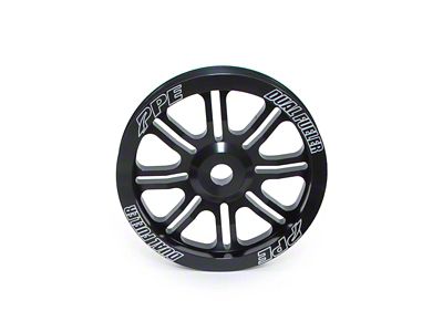 PPE Billet Aluminum Puley Wheel; 816 Style (01-16 6.6L Duramax Sierra 2500 HD)