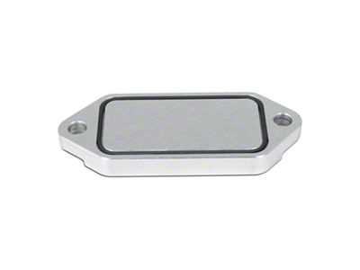 PPE Coolant Block-Off Plate Billet Aluminum; Raw (01-10 6.6L Duramax Sierra 2500 HD)