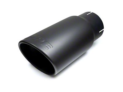 PPE Exhaust Tip; 4-Inch; Black (Late 07.5-10 6.6L Duramax Sierra 2500 HD)