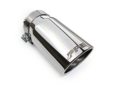 PPE Exhaust Tip; 4-Inch; Polished (Late 07.5-10 6.6L Duramax Sierra 2500 HD)