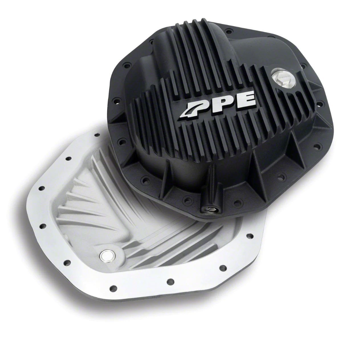 PPE Sierra 2500 Heavy-Duty Aluminum Rear Differential Cover; Black ...