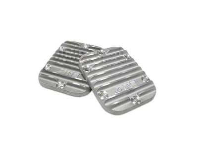 PPE Heavy Duty Cast Aluminum PTO Side Plate Covers; Raw (01-16 6.6L Duramax Sierra 2500 HD)