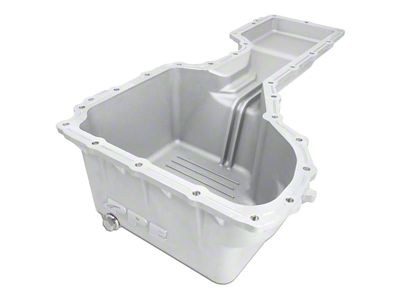 PPE Heavy-Duty Deep-Capacity Cast Aluminum Engine Oil Pan; Raw (17-19 6.6L Duramax Sierra 2500 HD)