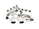 PPE High-Flow Exhaust Manifolds and Up-Pipe Kit; Black Ceramic (Late 07.5-10 6.6L Duramax Sierra 2500 HD)