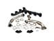 PPE High-Flow Exhaust Manifolds and Up-Pipe Kit; Black Ceramic (Late 07.5-10 6.6L Duramax Sierra 2500 HD)