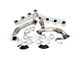 PPE High-Flow Exhaust Manifolds and Up-Pipe Kit; Raw (11-16 6.6L Duramax Sierra 2500 HD)