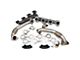 PPE High-Flow Exhaust Manifolds and Up-Pipes; Silver Ceramic (17-24 6.6L Duramax Sierra 2500 HD)