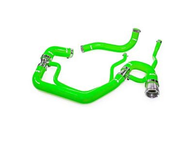 PPE Performance Silicone Upper and Lower Coolant Hose Kit; Green (06-10 6.6L Duramax Sierra 2500 HD)