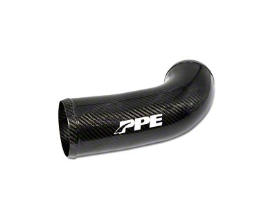 PPE Zilla Turbo Inlet Upgrade Kit; Twill Weaved Carbon Fiber (20-25 6.6L Duramax Sierra 2500 HD)