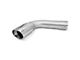 PPE 4-Inch Elbow Turn Out Exhaust Pipe with 5-Inch Polished Exhaust Tip; Stainless Steel (20-24 6.6L Duramax Sierra 3500 HD)