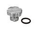 PPE Billet Aluminum Engine Oil Filler Cap; Silver (07-16 6.6L Duramax Sierra 3500 HD)