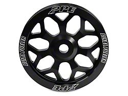 PPE Billet Aluminum Puley Wheel; 7Y-Spoke Style (01-16 6.6L Duramax Sierra 3500 HD)