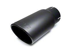 PPE Exhaust Tip; 4-Inch; Black (Late 07.5-10 6.6L Duramax Sierra 3500 HD)