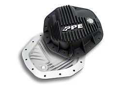 PPE Heavy-Duty Aluminum Rear Differential Cover; Black (20-25 6.6L Duramax Sierra 3500 HD)