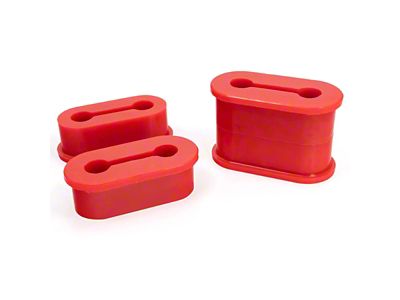 PPE Replacement Engine Mount Silicone Bushings; 70 Hardness (01-10 6.6L Duramax Sierra 3500 HD)