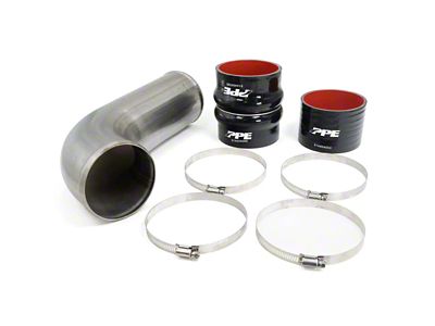 PPE Turbo Inlet Upgrade Kit; Polished (17-19 6.6L Duramax Sierra 3500 HD)