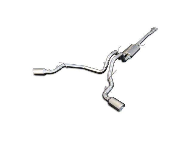 PPE Dual Exhaust System with Polished Tubes and Polished Tips; Side Exit (14-18 5.3L Silverado 1500)