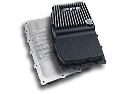 PPE Heavy-Duty Deep Cast Aluminum Transmission Pan; Brushed (19-24 Silverado 1500 w/ 10L80 Transmission, Excluding Duramax)