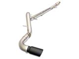 PPE Single Exhaust System with Raw Tubes and Black Ceramic Tip; Side Exit (20-25 3.0L Duramax Silverado 1500)