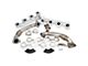 PPE High-Flow Exhaust Manifolds and Up-Pipe Kit; Silver Ceramic (Late 07.5-10 6.6L Duramax Silverado 2500 HD)